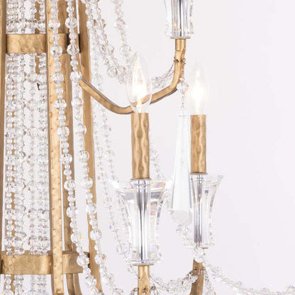 Varaluz Barcelona 12 Light 44" Wide Crystal Candle Style Chandelier