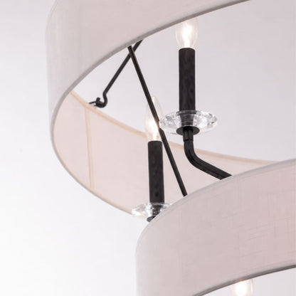 Varaluz Barcelona 15 Light 38" Wide Crystal Waterfall Chandelier