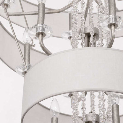 Varaluz Barcelona 15 Light 38" Wide Crystal Waterfall Chandelier