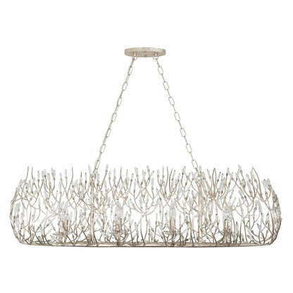 Varaluz Bask 8 Light 48" Wide Crystal Linear Pendant