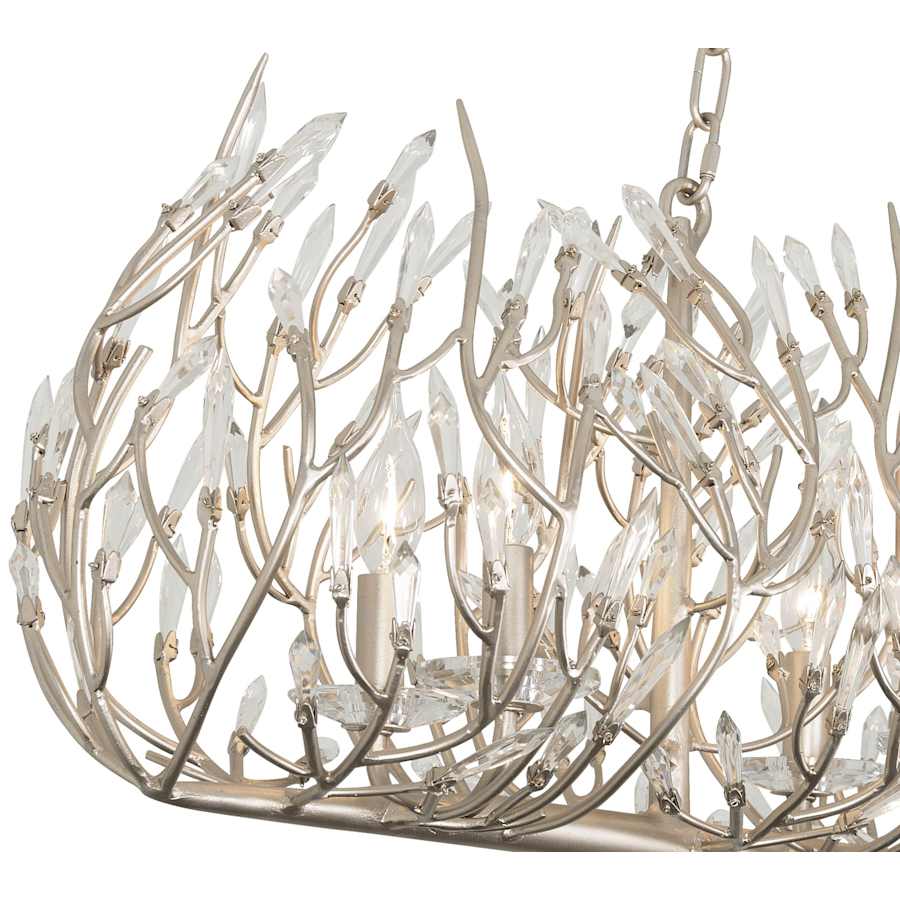 Varaluz Bask 8 Light 48" Wide Crystal Linear Pendant