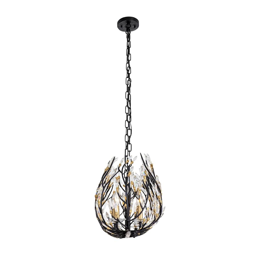 Varaluz Bask 8 Light 48" Wide Crystal Linear Pendant
