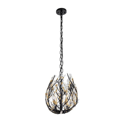 Varaluz Bask 8 Light 48" Wide Crystal Linear Pendant