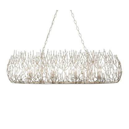 Varaluz Bask 8 Light 48" Wide Crystal Linear Pendant