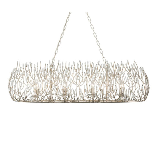 Varaluz Bask 8 Light 48" Wide Crystal Linear Pendant