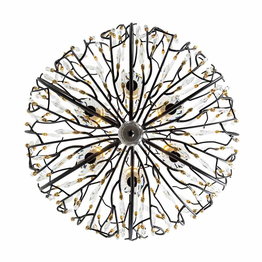 Varaluz Bask 6 Light 27" Wide LED Crystal Pendant
