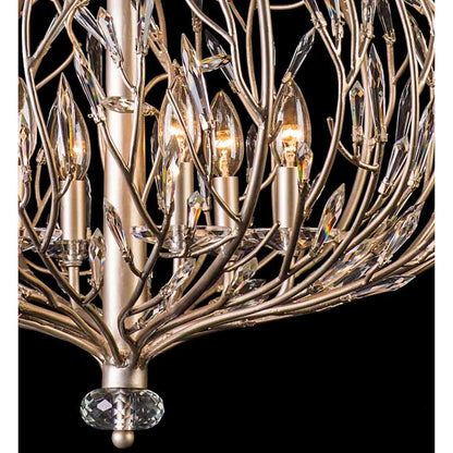 Varaluz Bask 6 Light 27" Wide LED Crystal Pendant