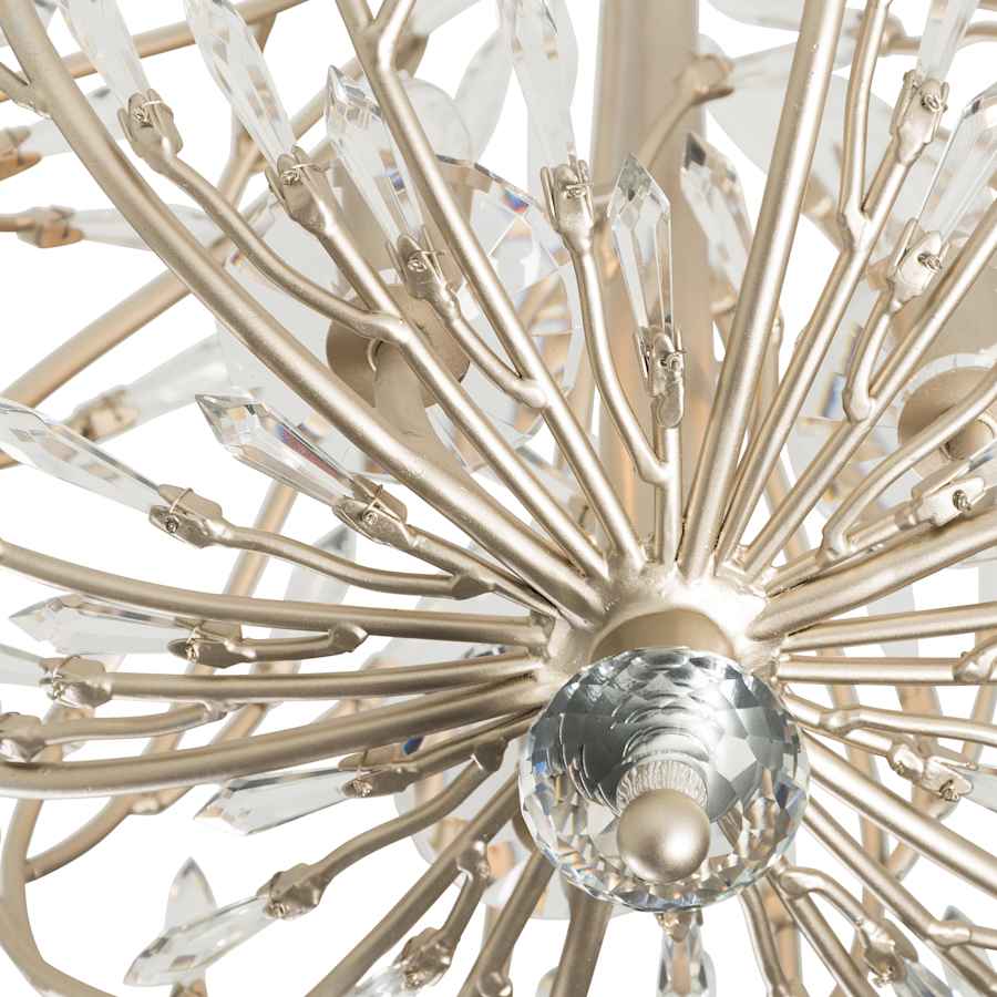 Varaluz Bask 6 Light 27" Wide LED Crystal Pendant