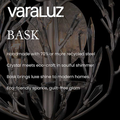 Varaluz Bask 6 Light 27" Wide LED Crystal Pendant