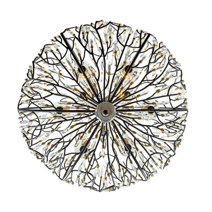 Varaluz Bask 9 Light 32" Wide Crystal Abstract Chandelier