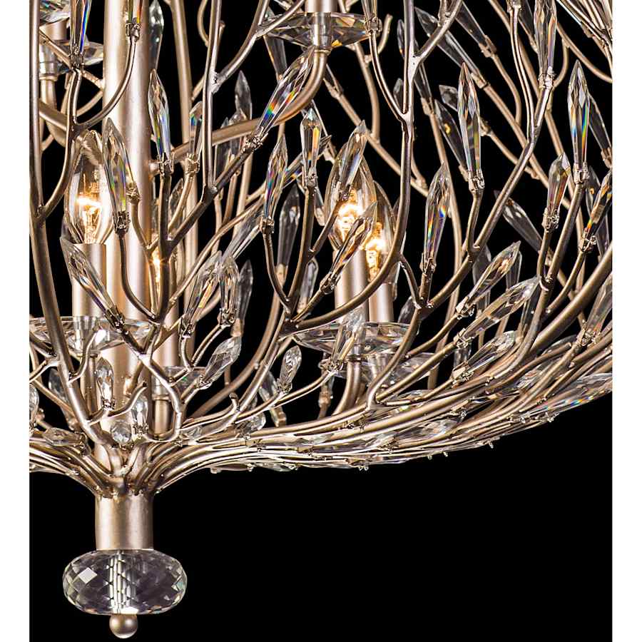 Varaluz Bask 9 Light 32" Wide Crystal Abstract Chandelier