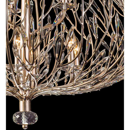 Varaluz Bask 9 Light 32" Wide Crystal Abstract Chandelier