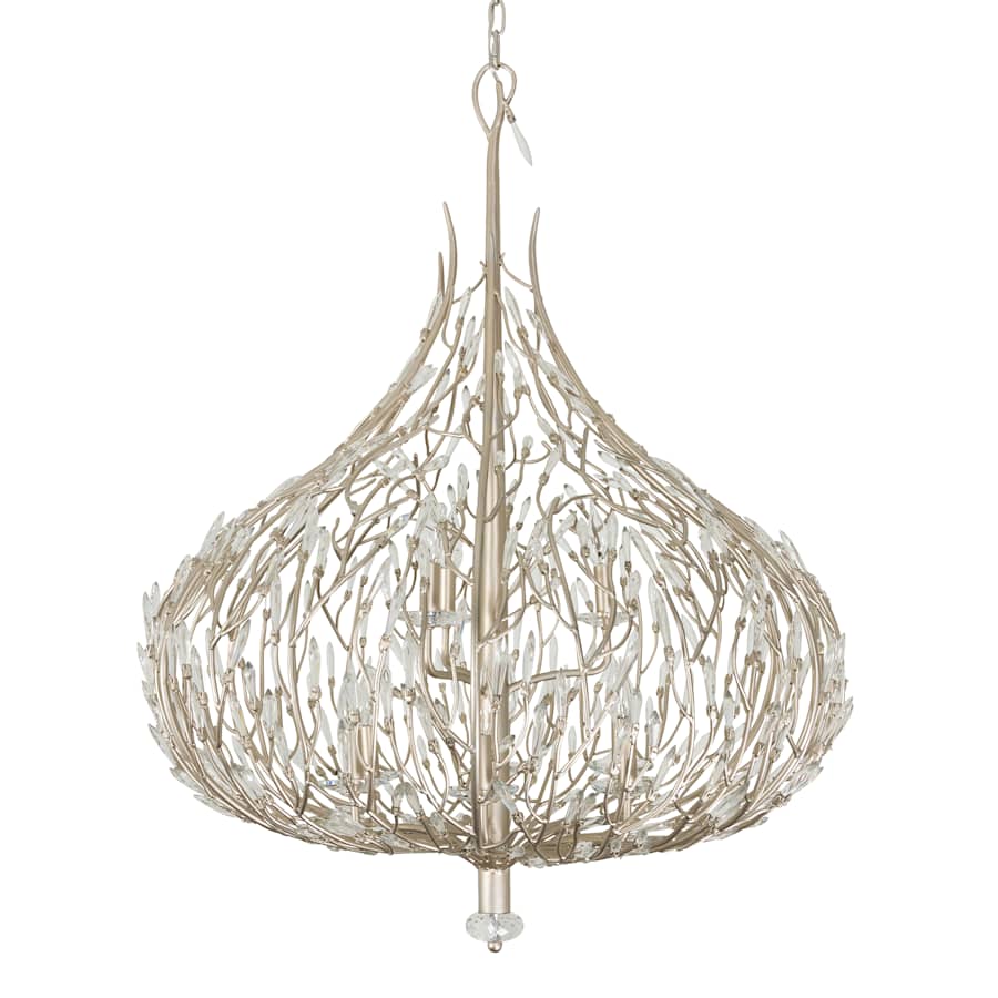 Varaluz Bask 9 Light 32" Wide Crystal Abstract Chandelier