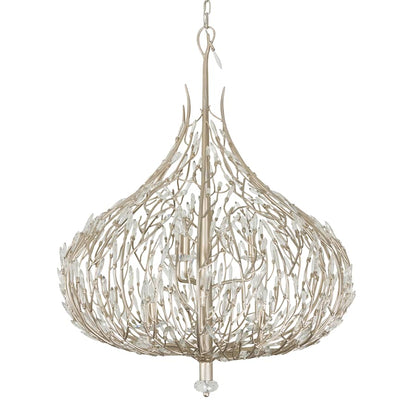 Varaluz Bask 9 Light 32" Wide Crystal Abstract Chandelier