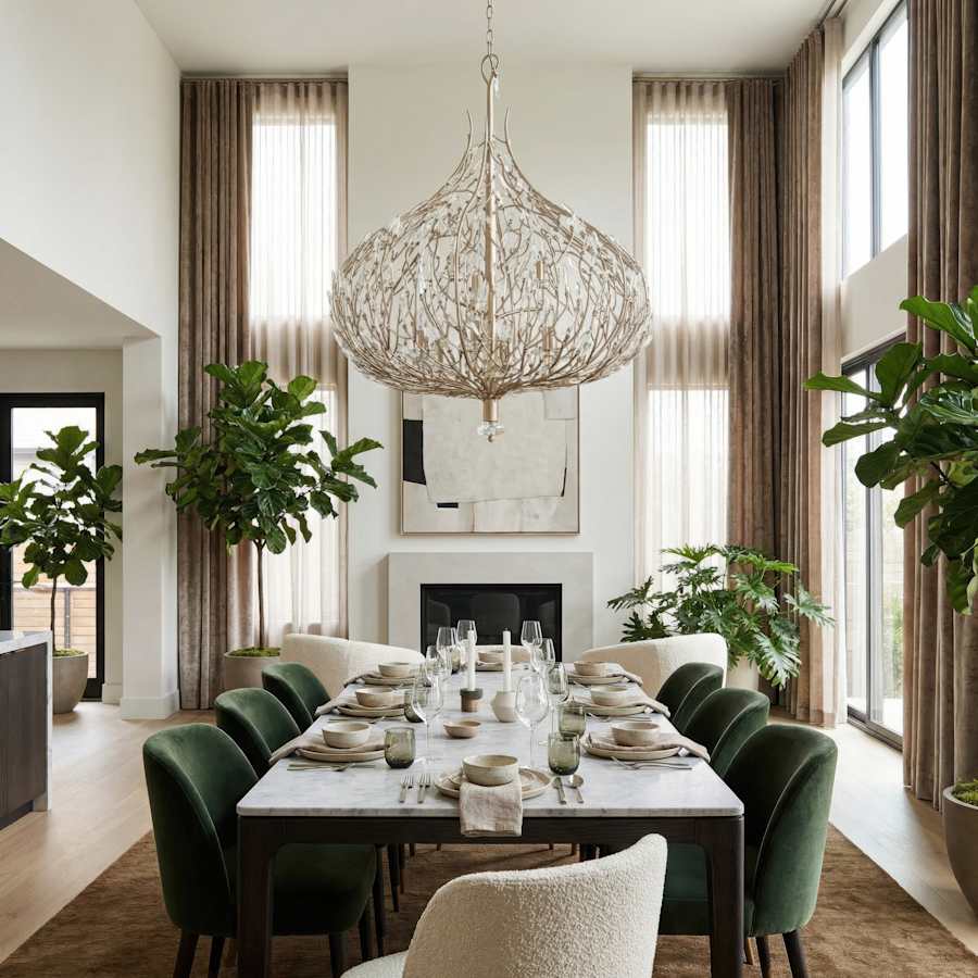 Varaluz Bask 9 Light 32" Wide Crystal Abstract Chandelier