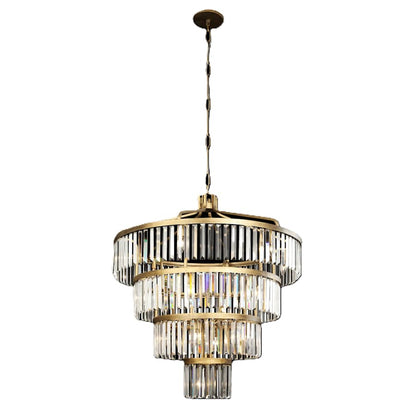 Varaluz Social Club 19 Light 36" Wide Crystal Waterfall Chandelier