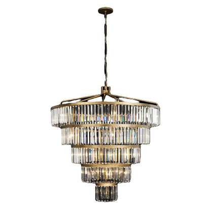 Varaluz Social Club 25 Light 44" Wide Crystal Waterfall Chandelier