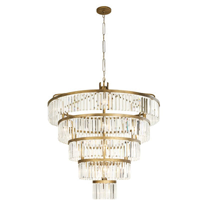 Varaluz Social Club 25 Light 44" Wide Crystal Waterfall Chandelier