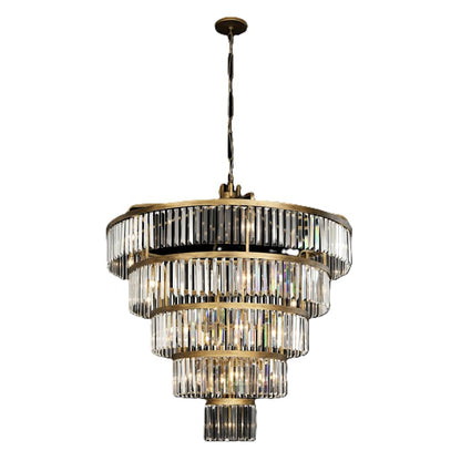 Varaluz Social Club 25 Light 44" Wide Crystal Waterfall Chandelier