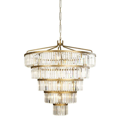 Varaluz Social Club 25 Light 44" Wide Crystal Waterfall Chandelier