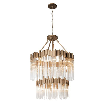 Varaluz Matrix 14 Light 30" Wide Waterfall Chandelier