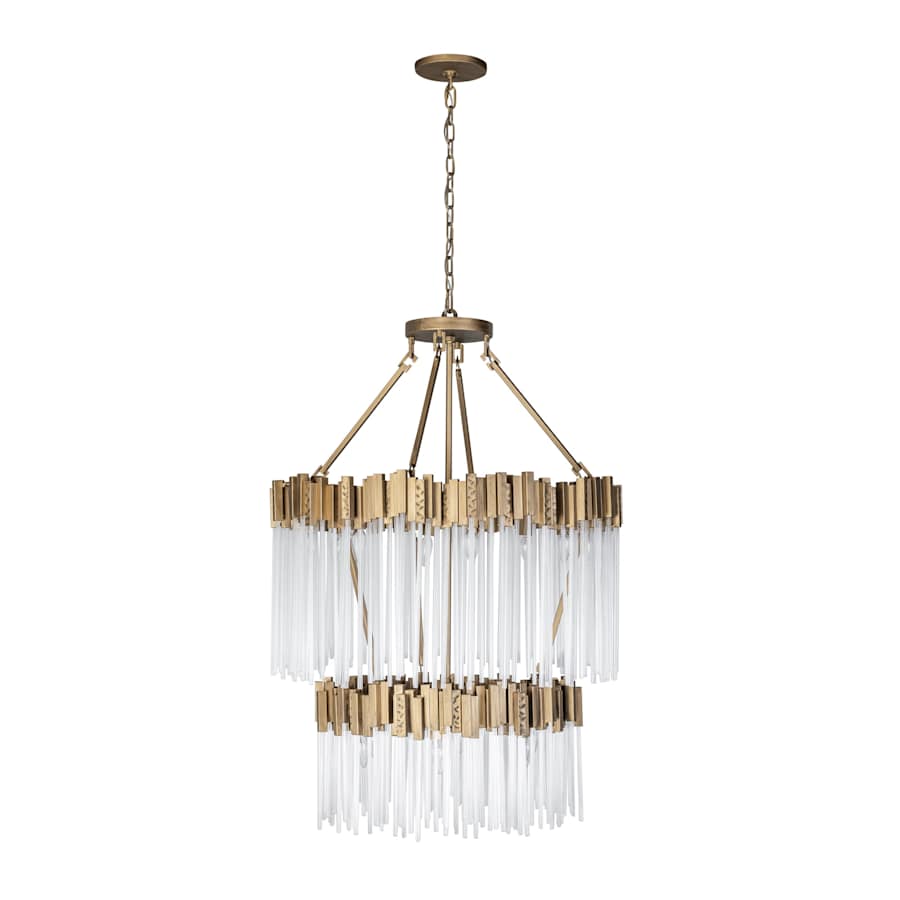 Varaluz Matrix 14 Light 30" Wide Waterfall Chandelier