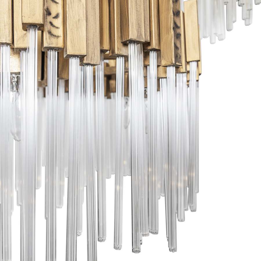 Varaluz Matrix 14 Light 30" Wide Waterfall Chandelier