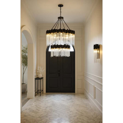 Varaluz Matrix 14 Light 30" Wide Waterfall Chandelier
