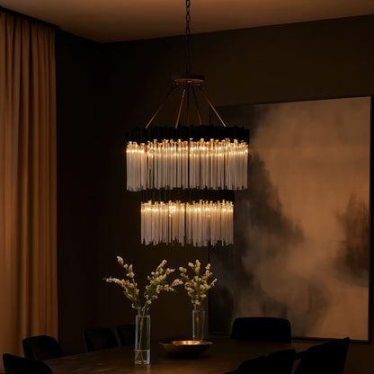 Varaluz Matrix 14 Light 30" Wide Waterfall Chandelier