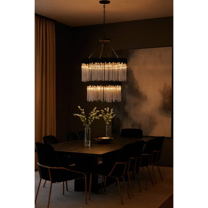 Varaluz Matrix 14 Light 30" Wide Waterfall Chandelier