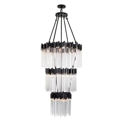 Varaluz Matrix 18 Light 30" Wide Waterfall Chandelier