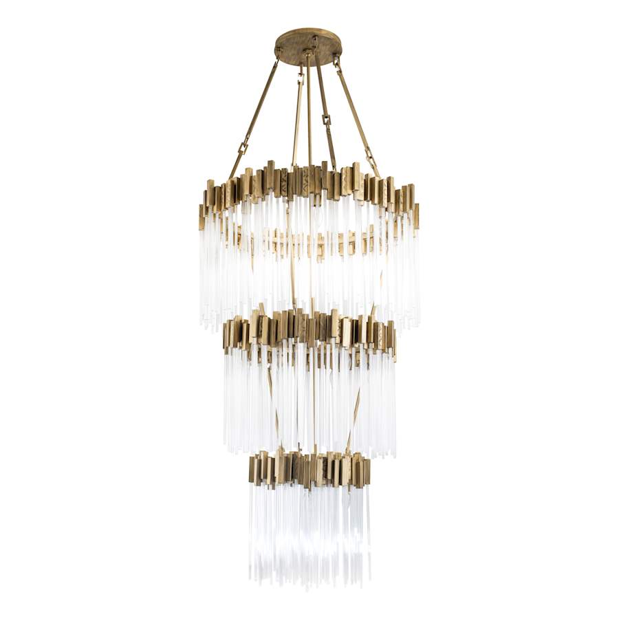 Varaluz Matrix 18 Light 30" Wide Waterfall Chandelier