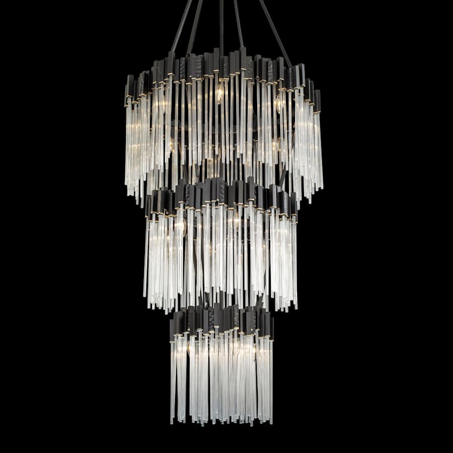 Varaluz Matrix 18 Light 30" Wide Waterfall Chandelier