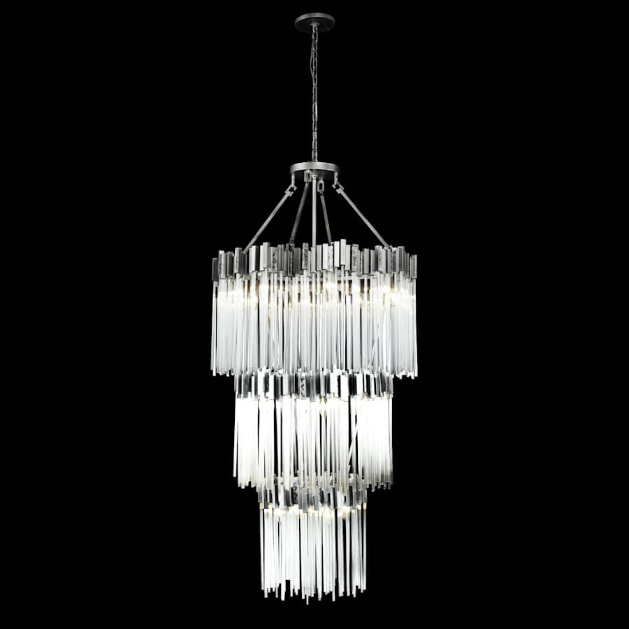 Varaluz Matrix 18 Light 30" Wide Waterfall Chandelier