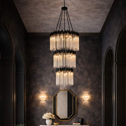 Varaluz Matrix 18 Light 30" Wide Waterfall Chandelier