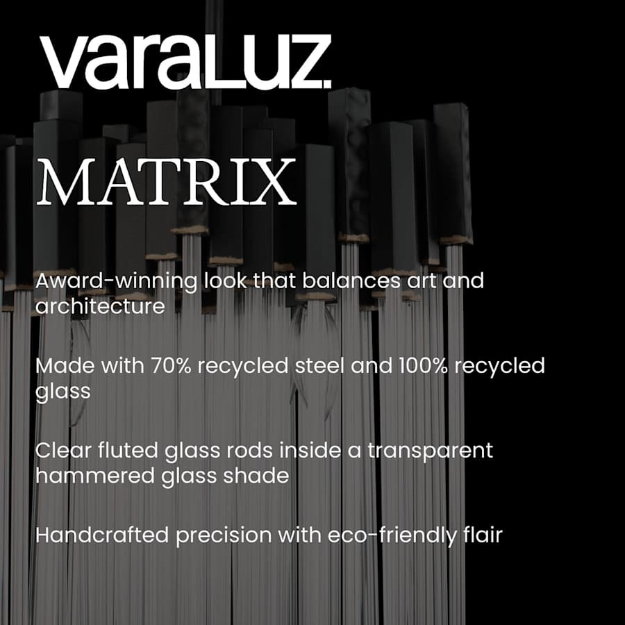 Varaluz Matrix 18 Light 30" Wide Waterfall Chandelier