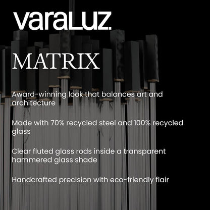 Varaluz Matrix 18 Light 30" Wide Waterfall Chandelier