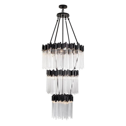 Varaluz Matrix 18 Light 30" Wide Waterfall Chandelier