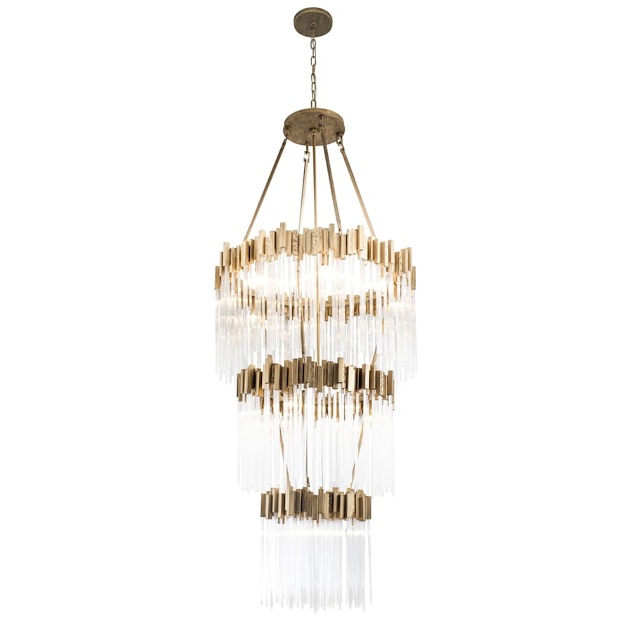 Varaluz Matrix 18 Light 30" Wide Waterfall Chandelier