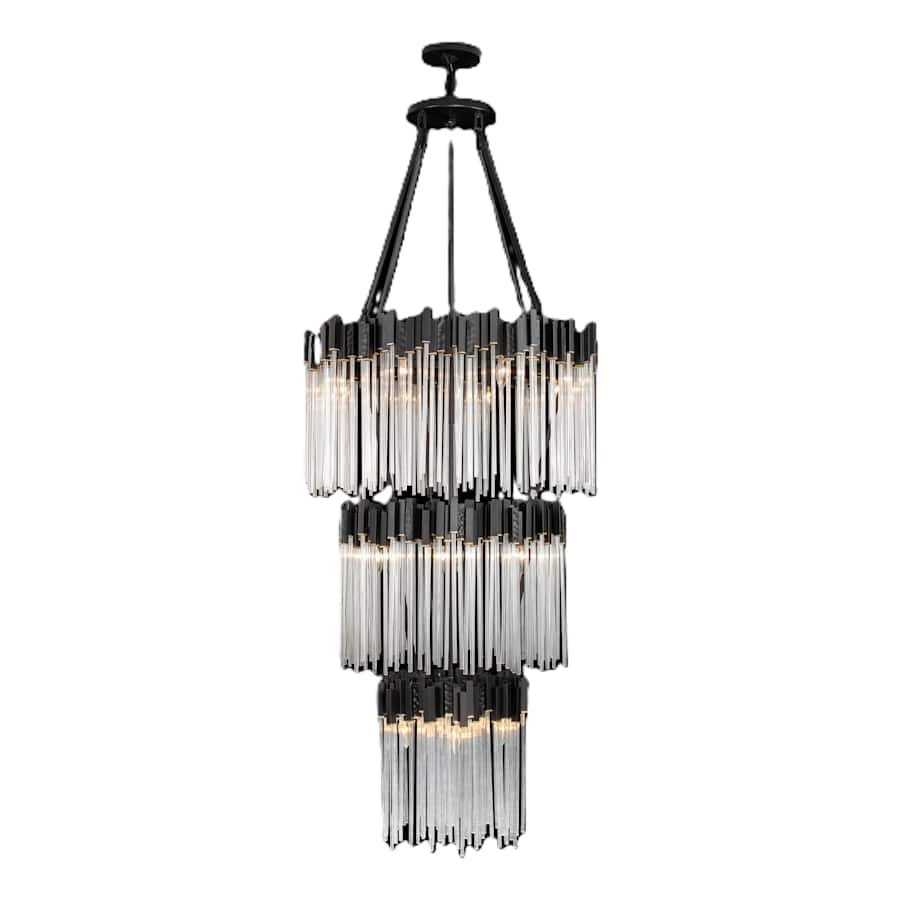 Varaluz Matrix 18 Light 30" Wide Waterfall Chandelier