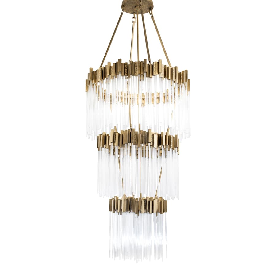 Varaluz Matrix 18 Light 30" Wide Waterfall Chandelier