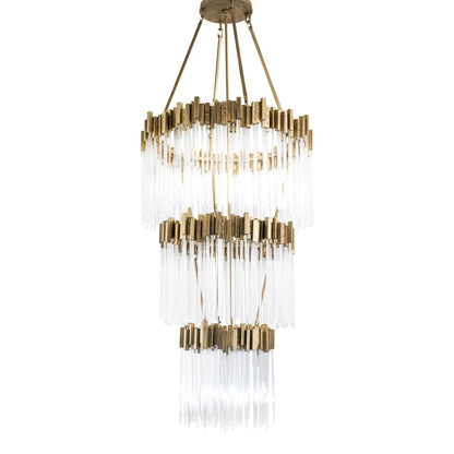 Varaluz Matrix 18 Light 30" Wide Waterfall Chandelier