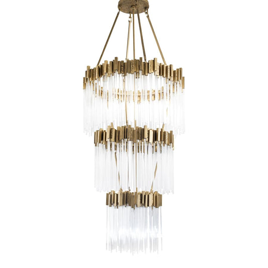 Varaluz Matrix 18 Light 30" Wide Waterfall Chandelier