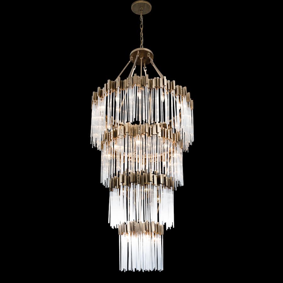 Varaluz Matrix 30 Light 40" Wide Waterfall Chandelier