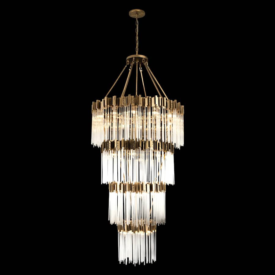Varaluz Matrix 30 Light 40" Wide Waterfall Chandelier