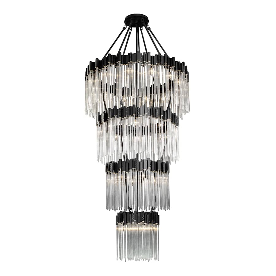 Varaluz Matrix 30 Light 40" Wide Waterfall Chandelier