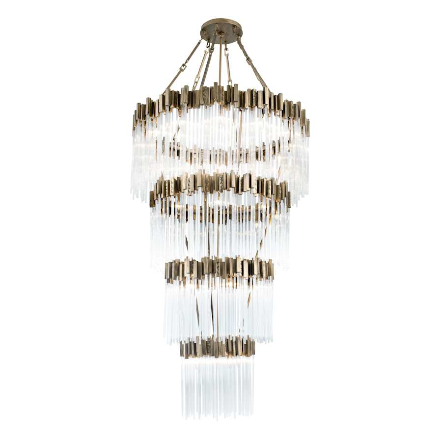 Varaluz Matrix 30 Light 40" Wide Waterfall Chandelier