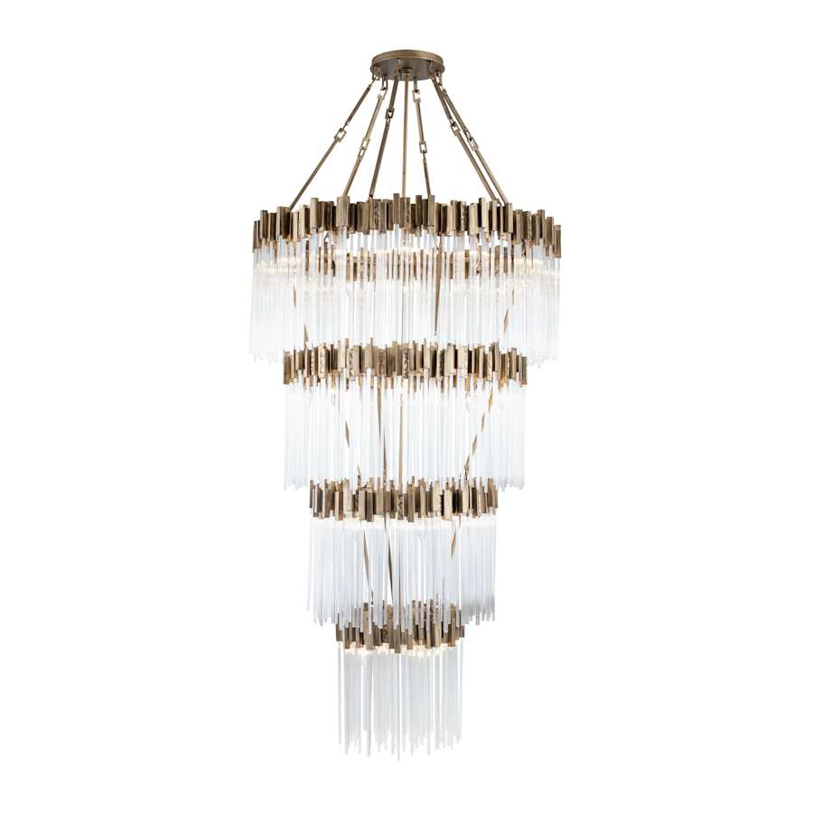 Varaluz Matrix 30 Light 40" Wide Waterfall Chandelier