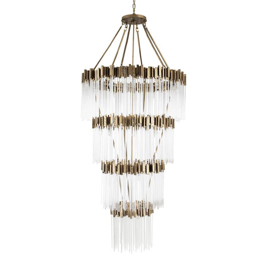 Varaluz Matrix 30 Light 40" Wide Waterfall Chandelier