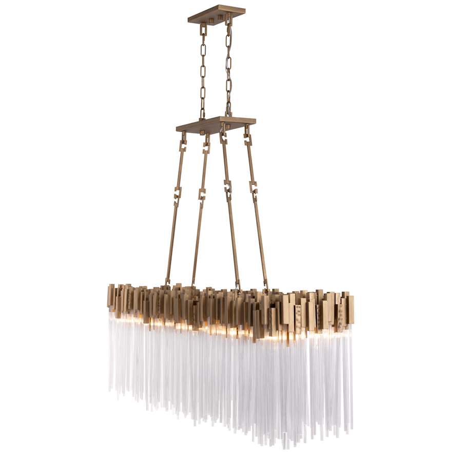 Varaluz Matrix 10 Light 60" Wide Linear Chandelier